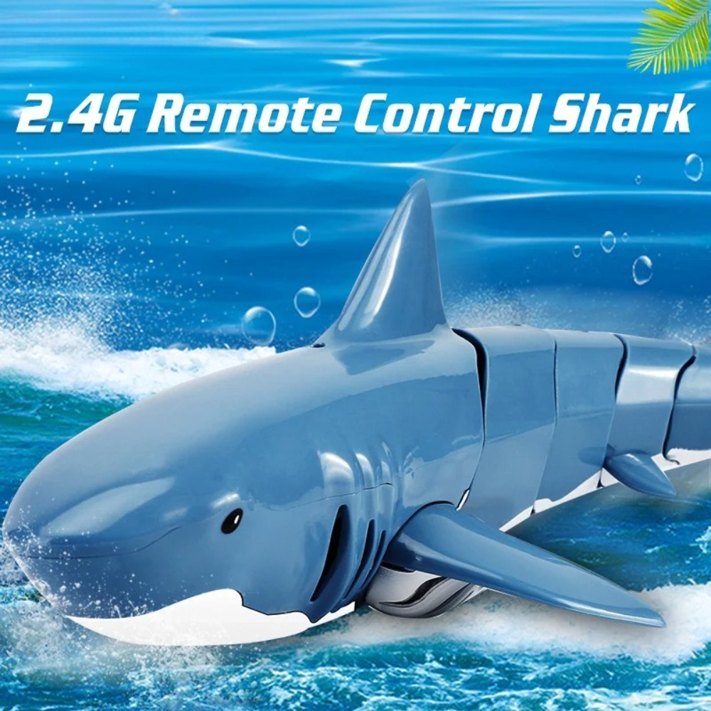 Remote Control Toys - เรือฉลามบังคับวิทยุ 2.4G รุ่นขายดีที่สุด สมจริง ว่ายน้ำได้ ของเล่นใหม่