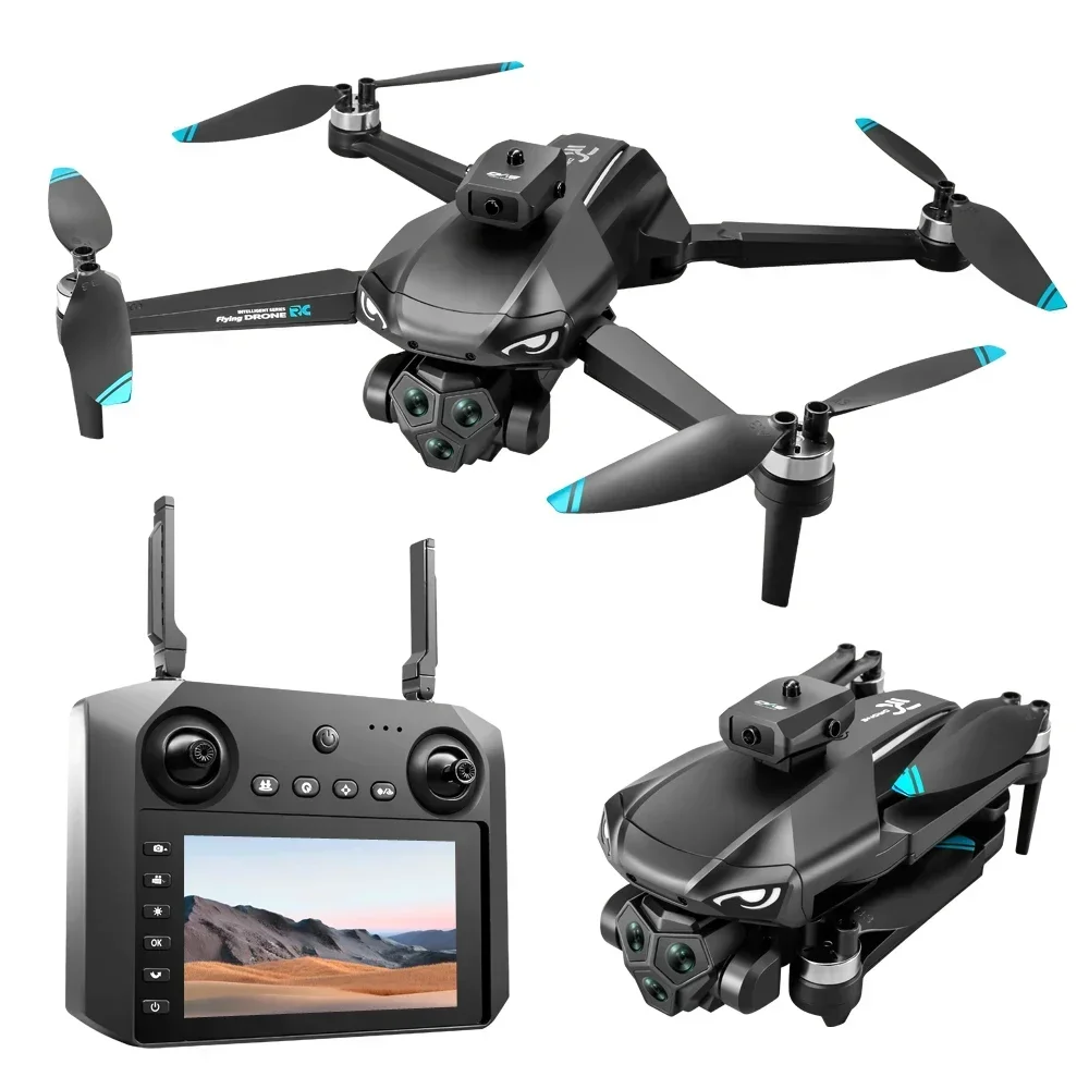 Fpv Brushless Rc Drone 4K - 2025 ใหม่M33 RC Drone 4Kมืออาชีพมุมกว้างTriple HDกล้องพับRCเฮลิคอปเตอร์WIFI