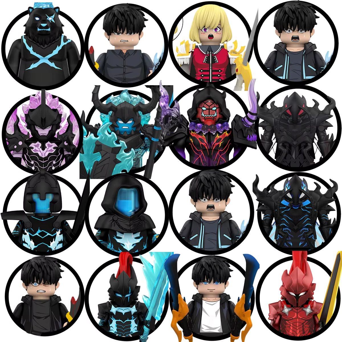 Anime Action Figure Blind Box - กล่องสุ่ม WM6220 อนิเมะ ซองจินวู แอลกริส เบอรู