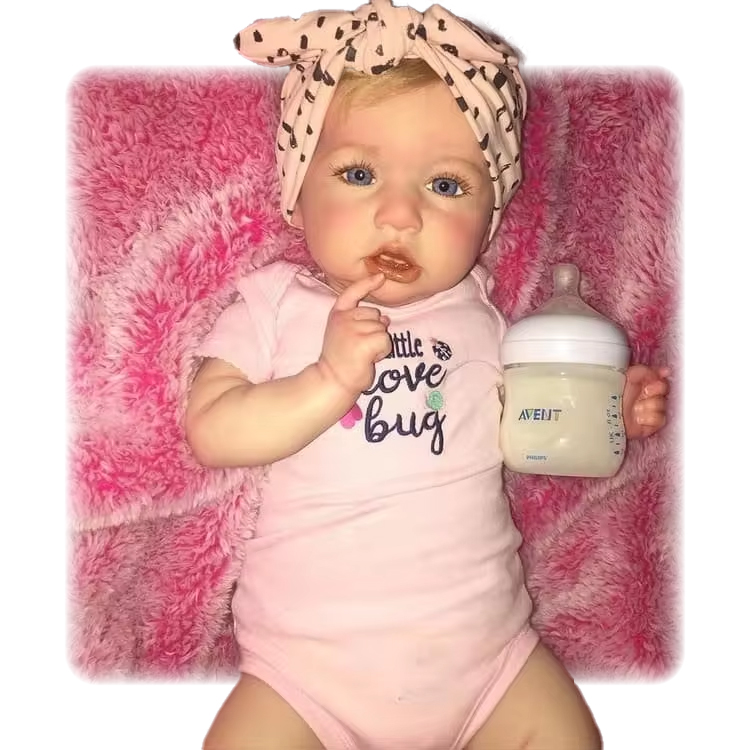 Reborn Baby Doll Silicone Realistic - ตุ๊กตาเด็กเกิดใหม่ทำจากซิลิโคนทั้งตัว ขนาด 22 นิ้ว คุณภาพสูง ราคาถูก