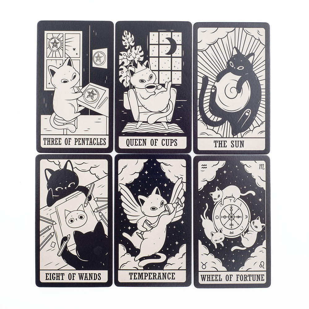 สำรับไพ่ทาโรต์สำหรับลูกแมว78ชิ - Tarot Cards Deck With Guidebook บทวิจารณ์และราคา