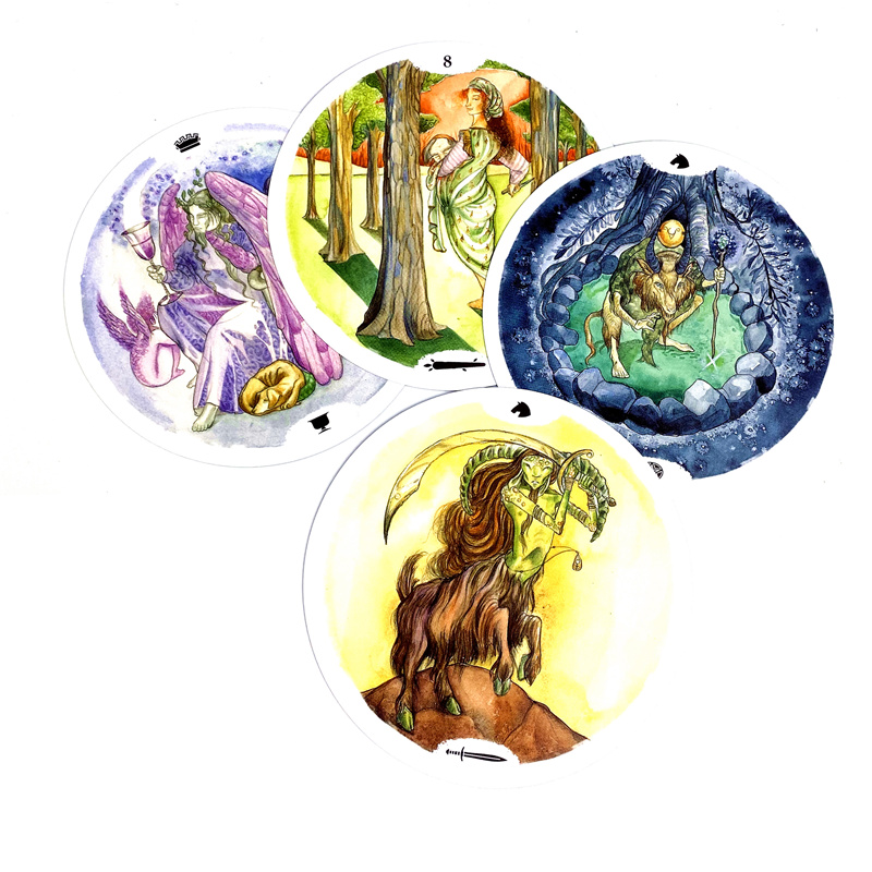 ไพ่ทาโรต์วงกลมแห่งชีวิตแบบใหม่ - Tarot Cards Deck With Guidebook บทวิจารณ์และราคา