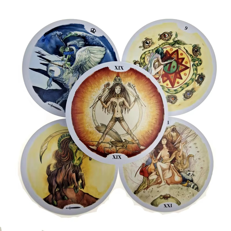 ไพ่ทาโรต์วงกลมแห่งชีวิตแบบใหม่ - Tarot Cards Deck With Guidebook บทวิจารณ์และราคา