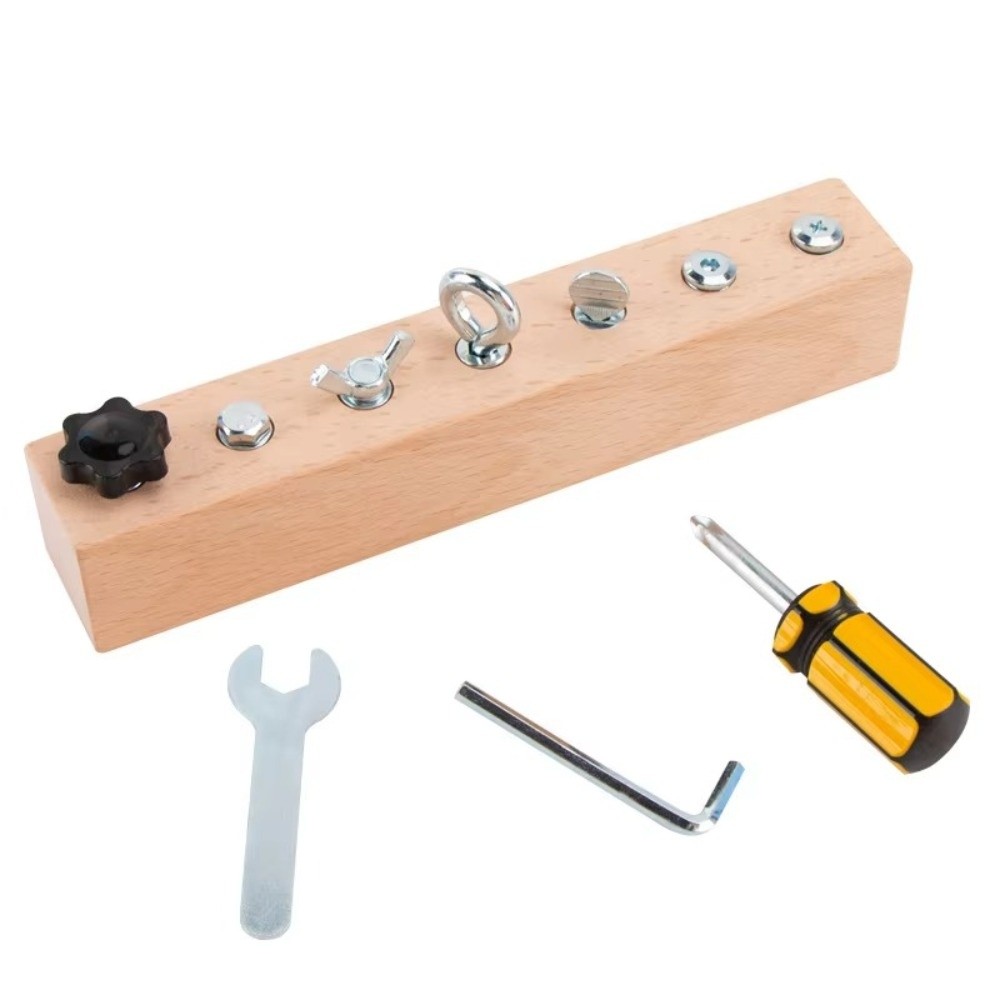 บอร์ดกิจกรรมแบบพกพาใหม่สำหรับเ - Montessori Wooden Busy Board Toddler บทวิจารณ์และราคา