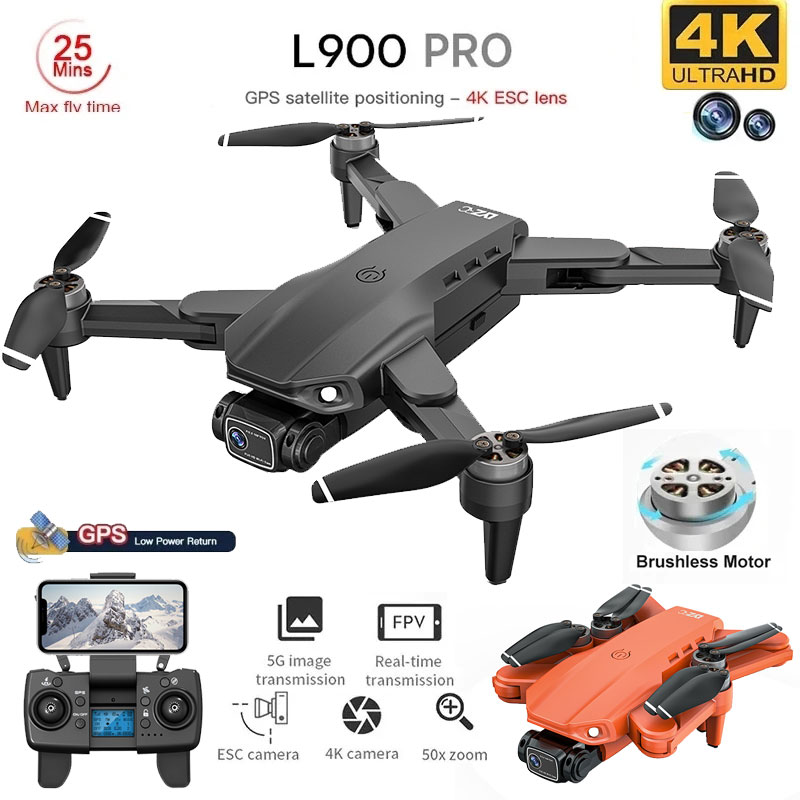 โดรน4K L900โปร GPS โดรน4K กล้อ - Fpv Brushless Rc Drone 4K บทวิจารณ์และราคา