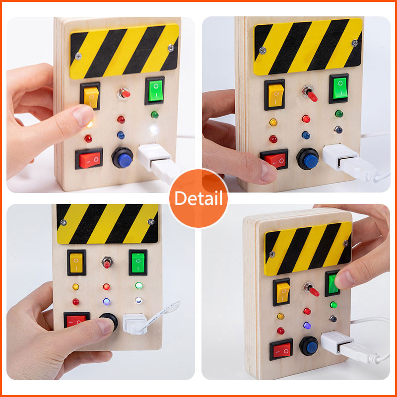 Montessori Busy Board Sensory  - Montessori Wooden Busy Board Toddler บทวิจารณ์และราคา