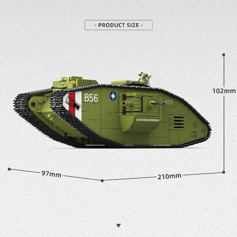 900 ชิ้น รถถังหนักสงครามโลกครั - Lego Compatible Military Tank บทวิจารณ์และราคา