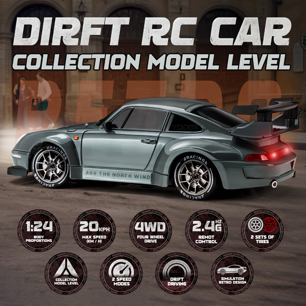 รถบังคับวิทยุ 2.4G รุ่นดริฟท์เ - Rc Drift Car 1 24 Scale 4Wd บทวิจารณ์และราคา