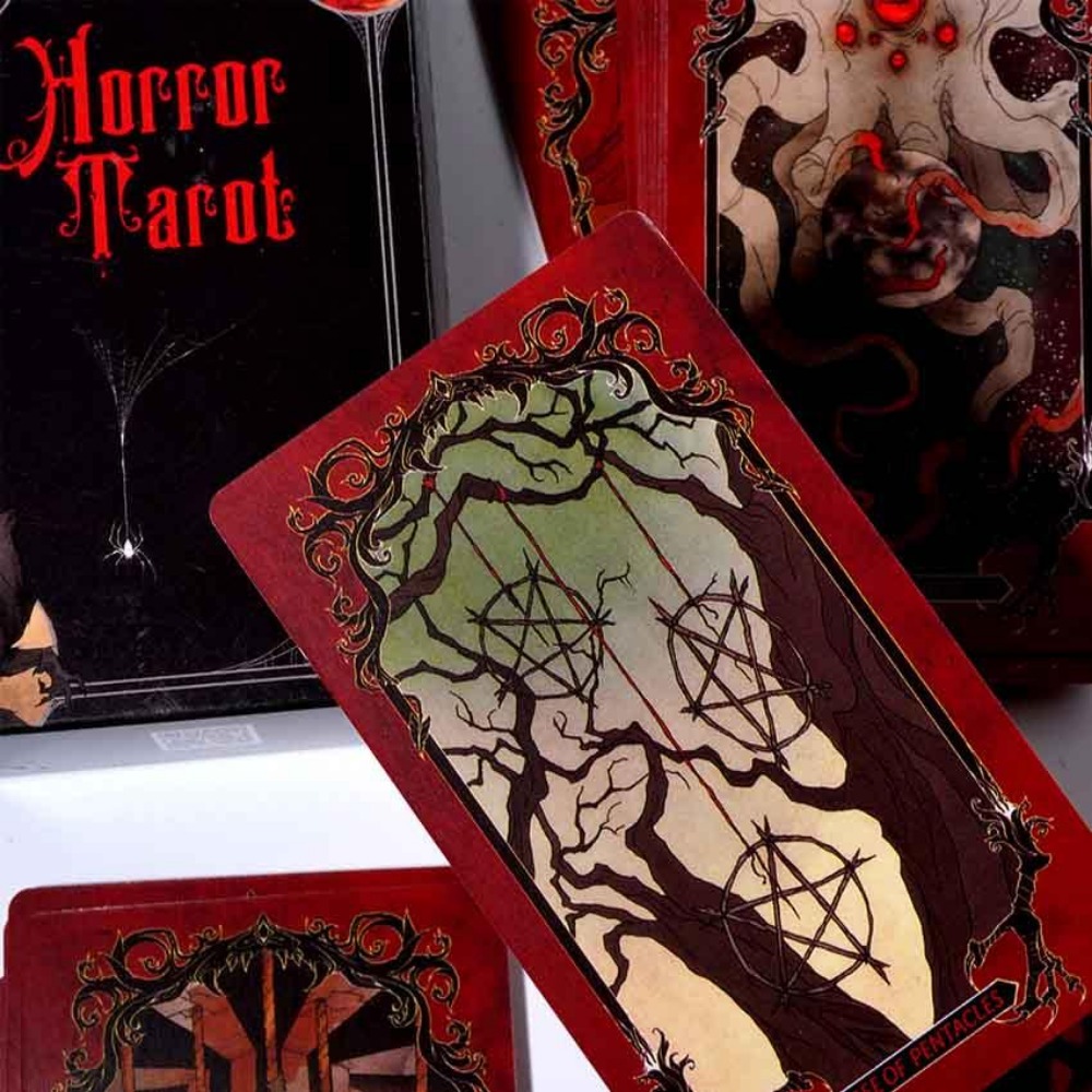 เกมไพ่ทาโรต์สยองขวัญขนาด10.3*6 - Tarot Cards Deck With Guidebook บทวิจารณ์และราคา