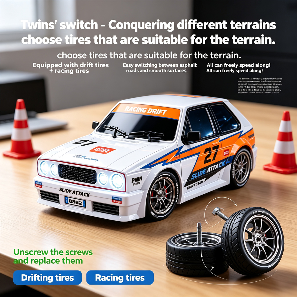 รถดริฟต์ RC รุ่นใหม่ S60 ขนาด  - Rc Drift Car 1 24 Scale 4Wd บทวิจารณ์และราคา