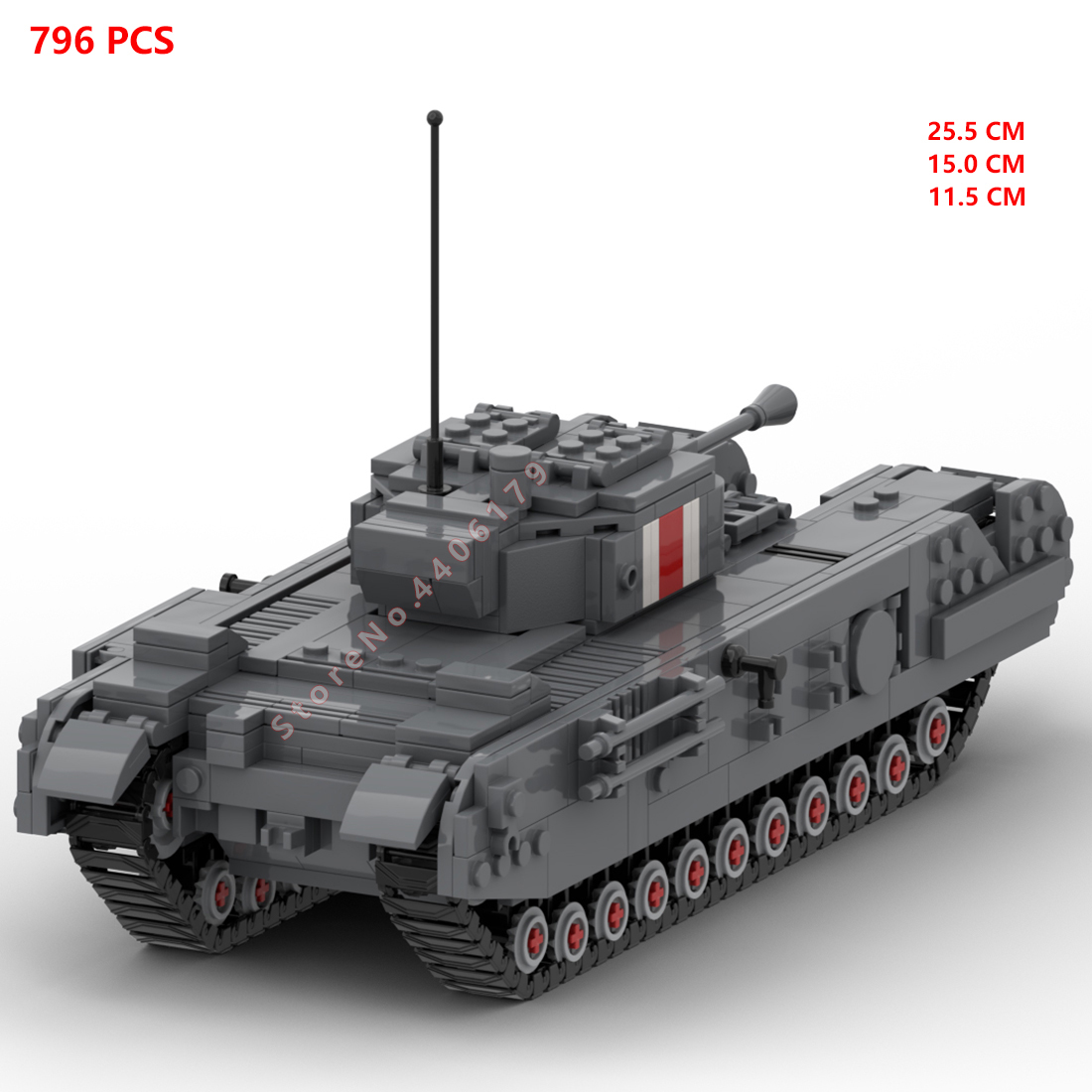ทหารสงครามโลกครั้งที่สอง UK Ar - Lego Compatible Military Tank บทวิจารณ์และราคา
