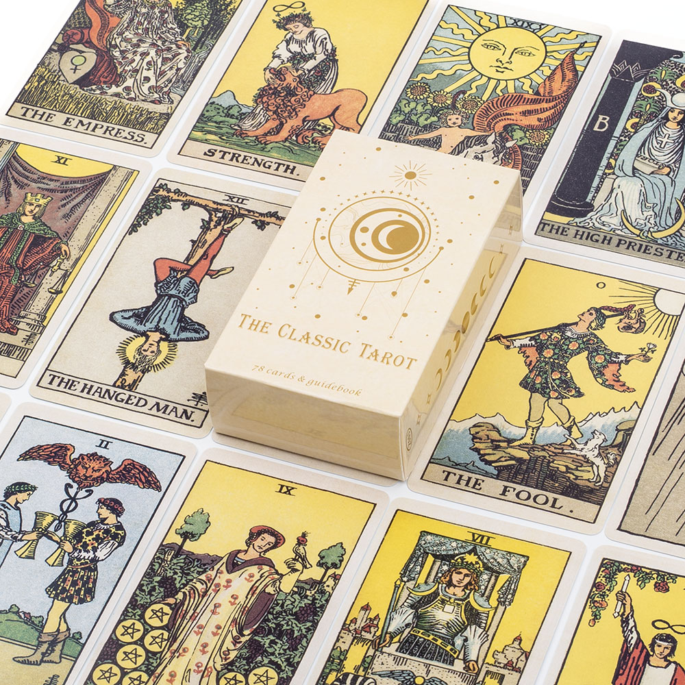 เกมกระดานไพ่ทาโรต์แบบคลาสสิกสำ - Tarot Cards Deck With Guidebook บทวิจารณ์และราคา