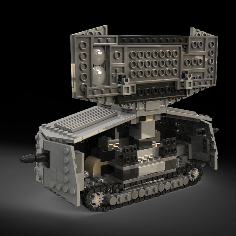 MOC WW1 เยอรมนีทหาร A7V Combat - Lego Compatible Military Tank บทวิจารณ์และราคา